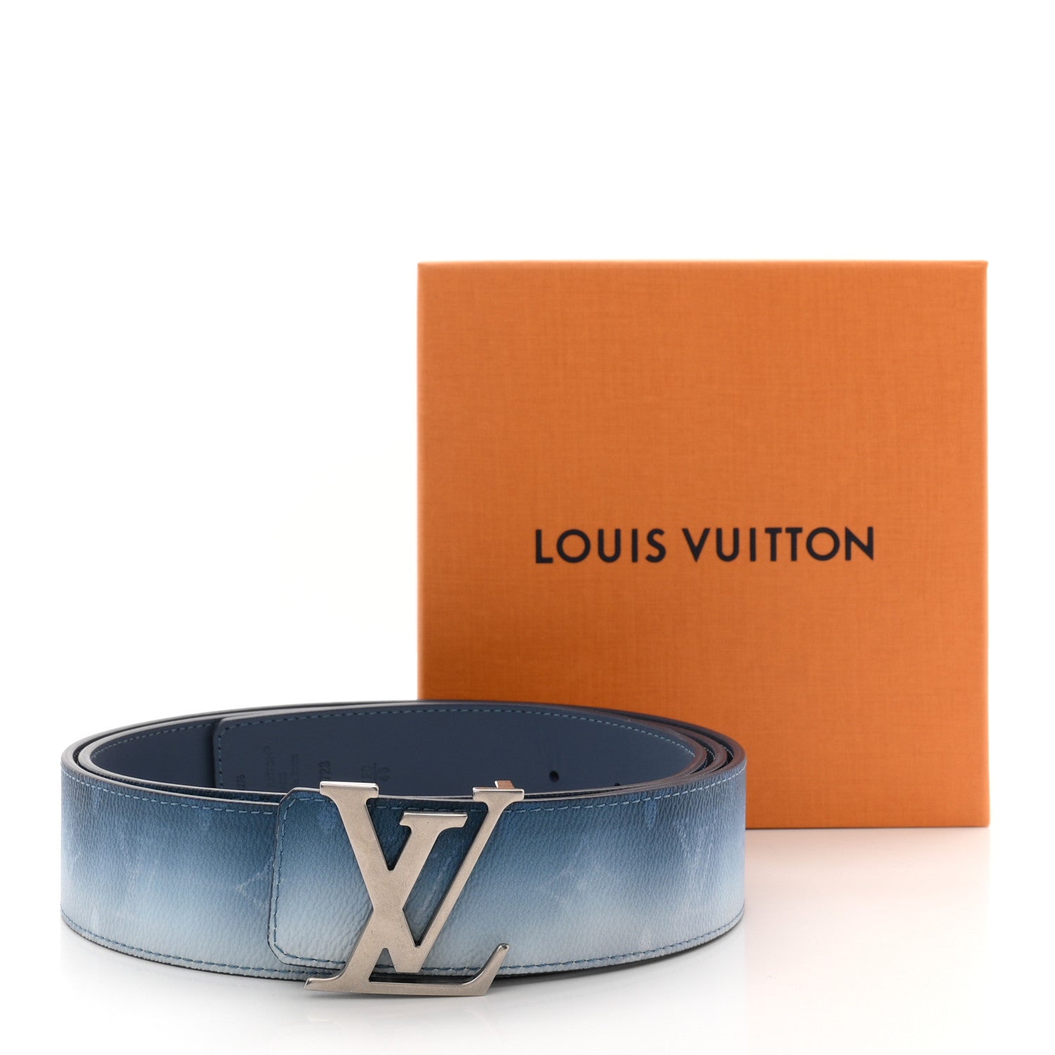 Louis Vuitton Monogram Pigment LV Initiales 40mm Reversible Belt 120 48 Belt Blue 6 of 6