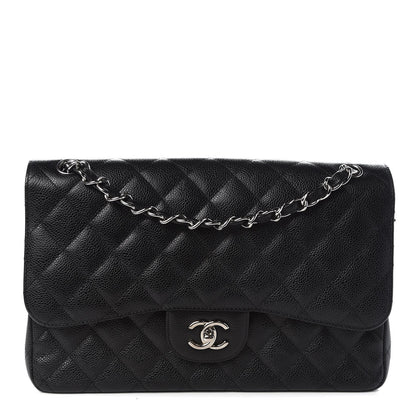 Chanel Caviar Quilted Jumbo Double Flap Black 1 of 8