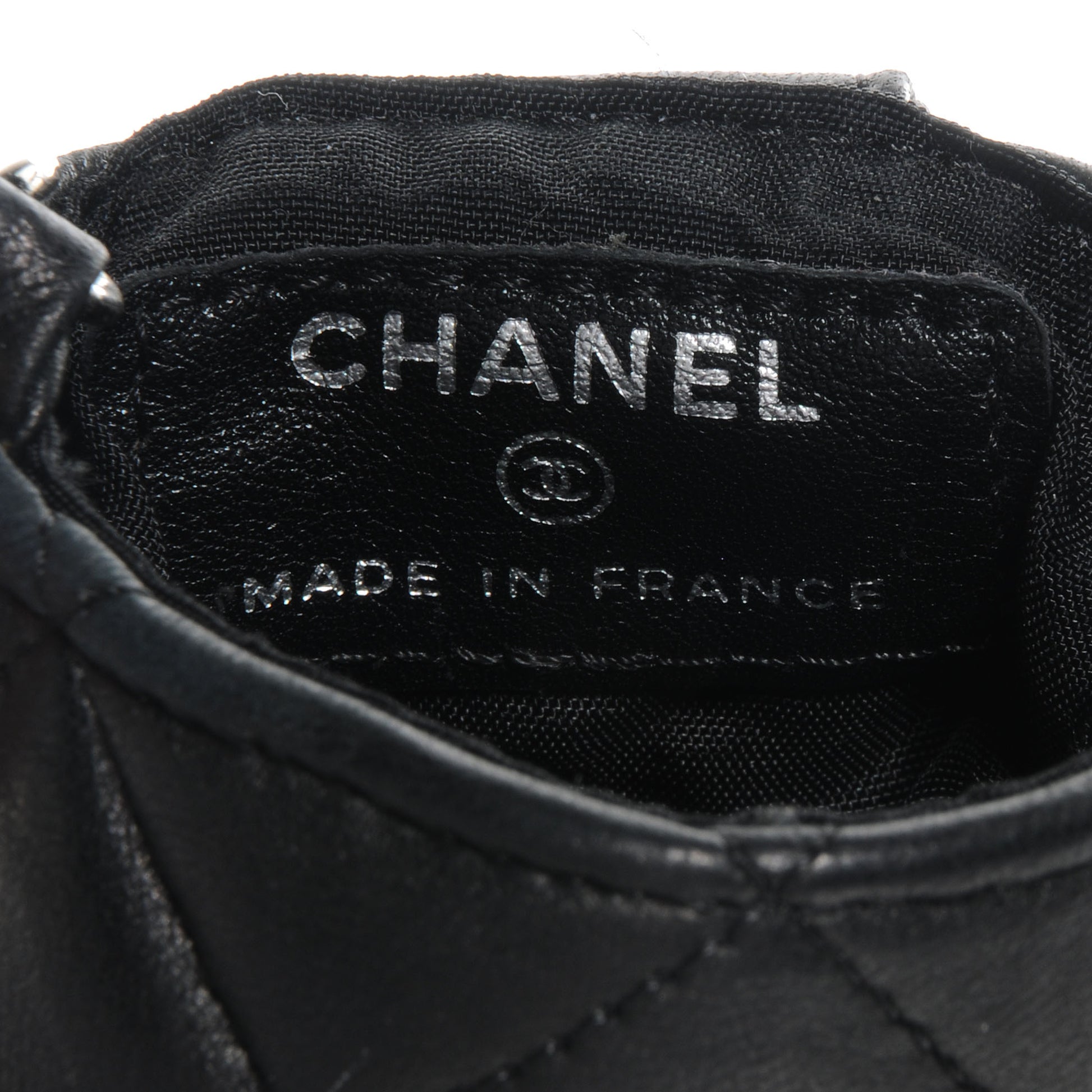 Chanel Lambskin Quilted Phone Case Black 4 of 7