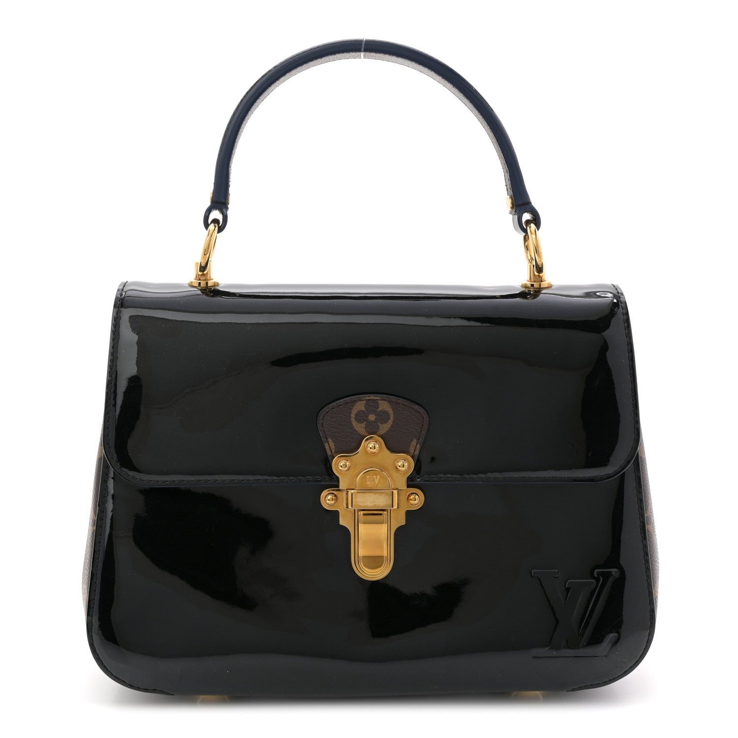 Louis Vuitton Patent Calfskin Monogram Cherrywood PM Black 1 of 10