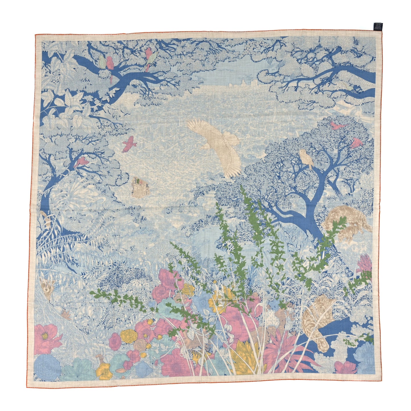 Cashmere Silk Retour a la Nature 140 Bleu Jean Rose Vert