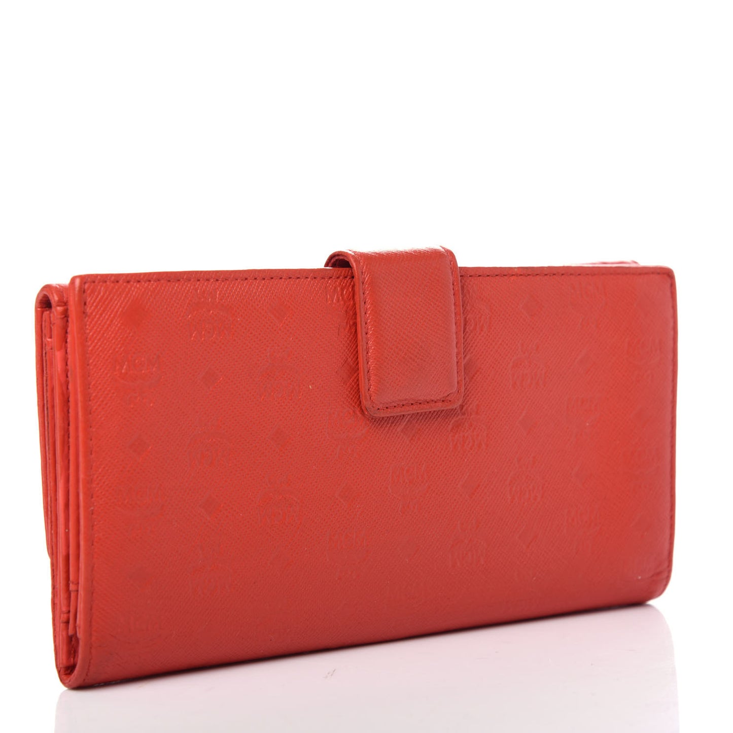 Saffiano Embossed Wallet Poppy Red