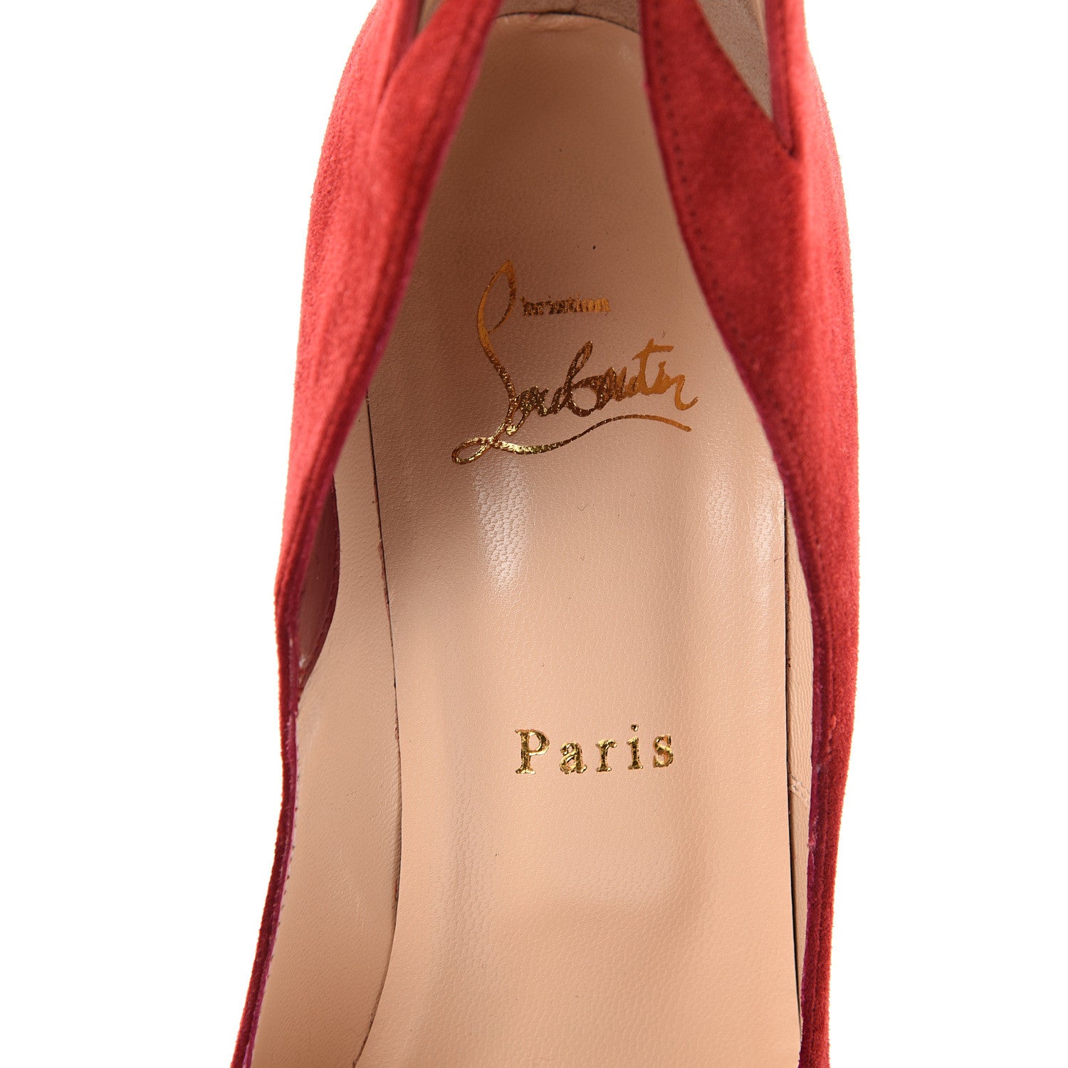 Christian Louboutin Suede Victorina 100 Pumps 39 Carmin 6 of 12