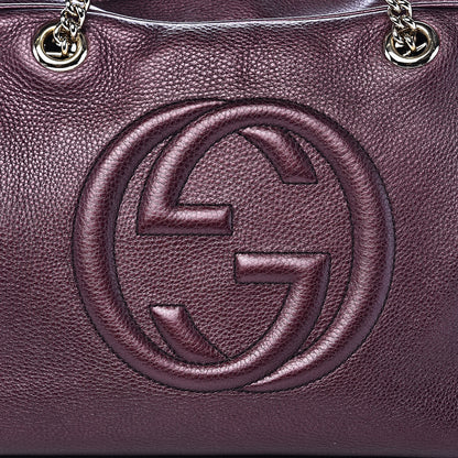 Gucci Metallic Cellarius Calfskin Medium Soho Bowler Classic Burgundy 15 of 15