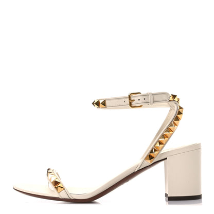Valentino Garavani Calfskin Rockstud No Limit 60mm Sandals 41 White 1 of 7