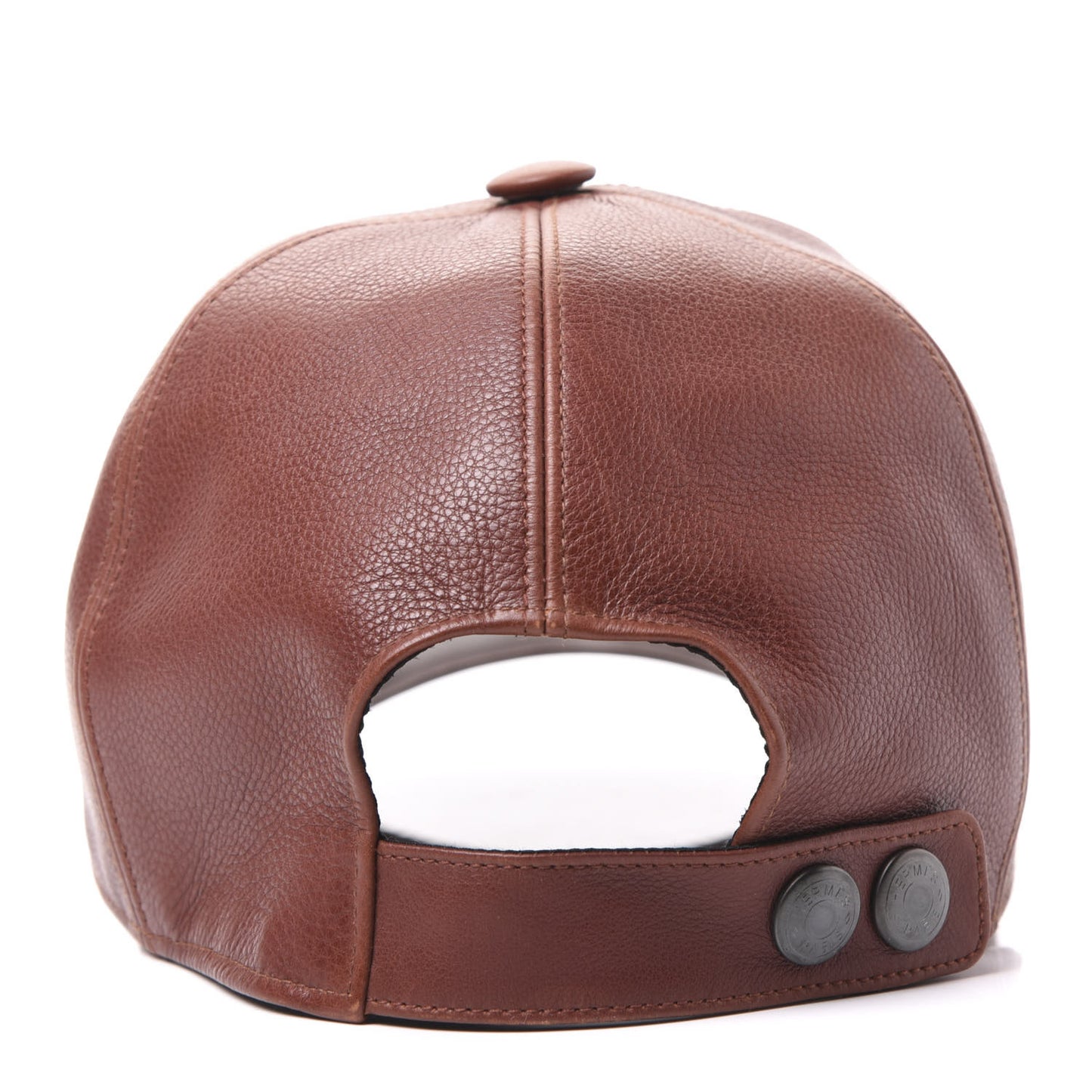 Grained Calfskin Mens Hat 60 Brown