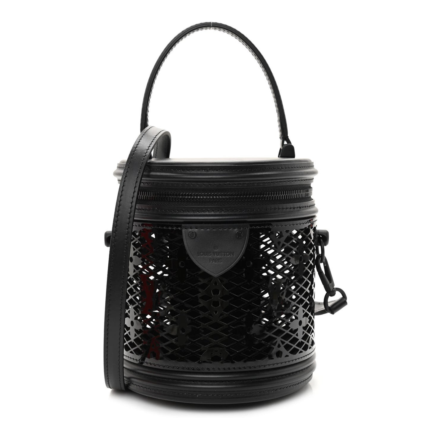 Patent Calfskin Monogram Cannes Black