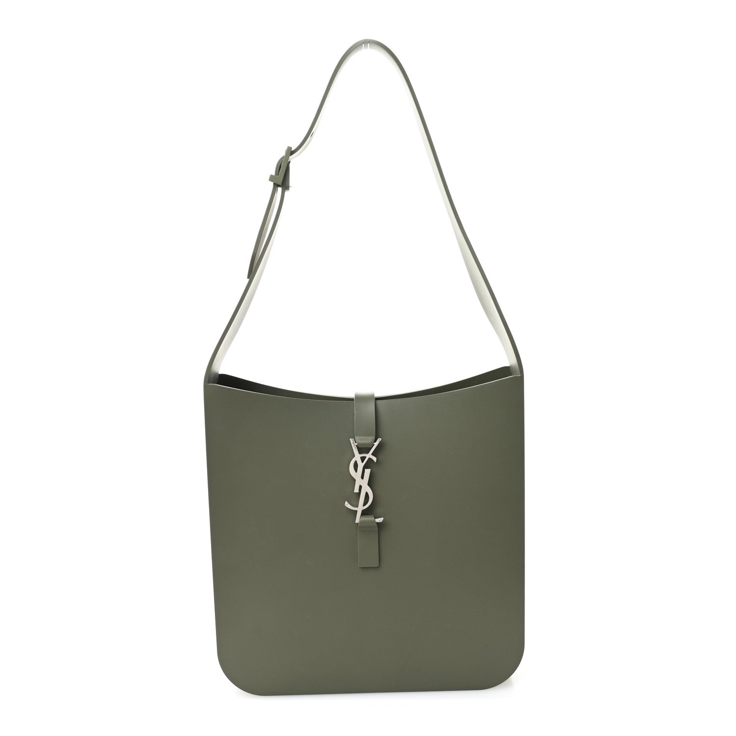Saint Laurent Rubber Small Le 5 A 7 Hobo Burnt Olive 1 of 9