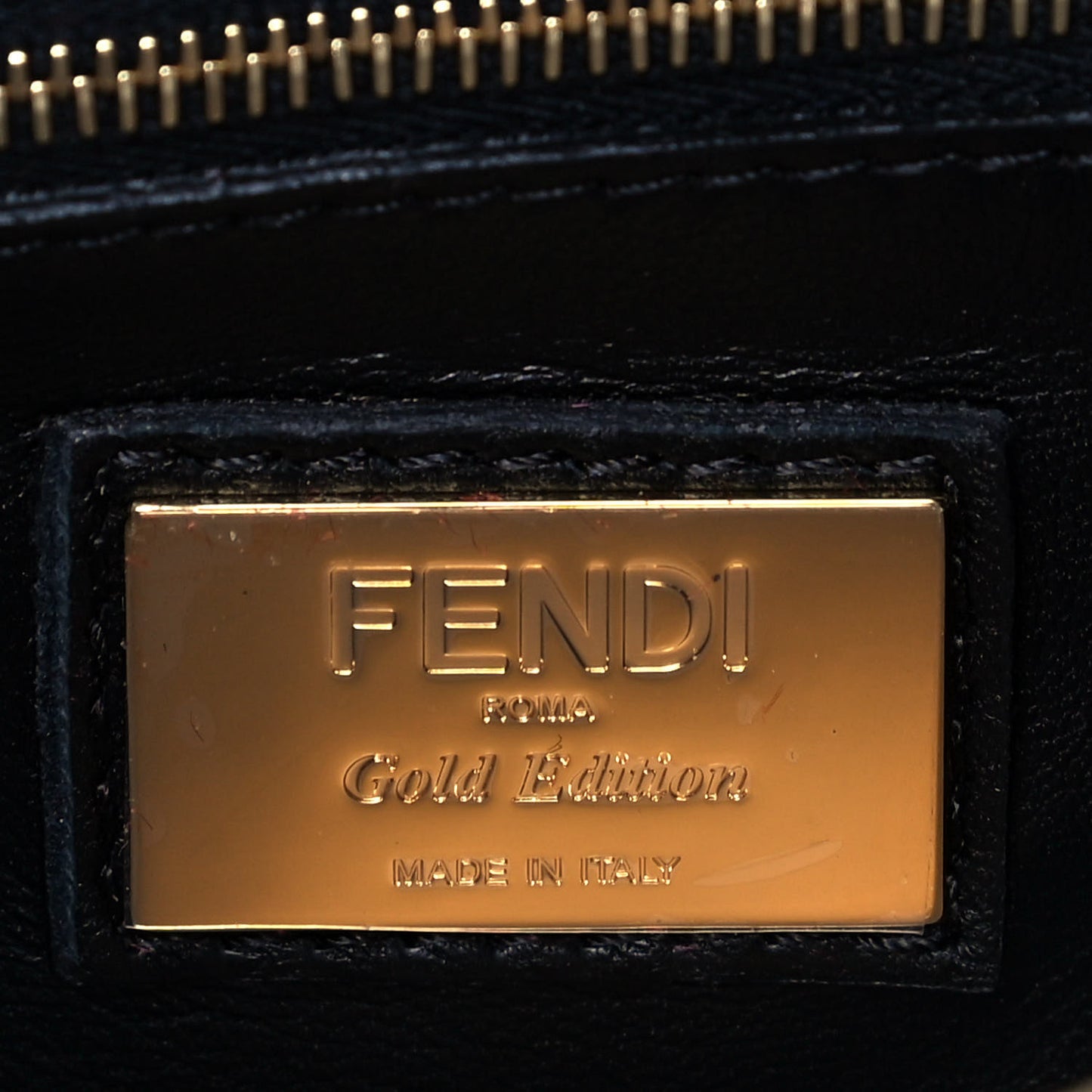 Nappa Studded Mini Peekaboo Iconic Satchel Black