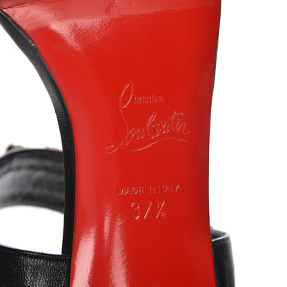 Christian Louboutin Shiny Nappa Pyrabubble 70 Sandals 37.5 Black 6 of 9