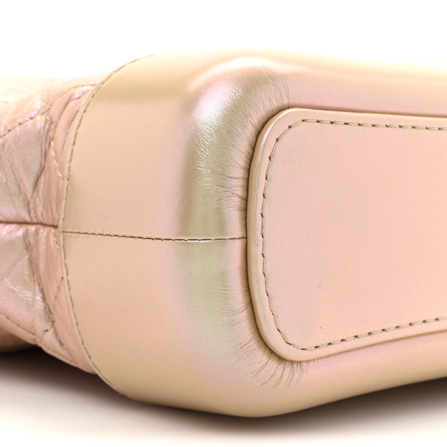 Chanel Iridescent Aged Calfskin Quilted Small Gabrielle Hobo Light Pink 10 of 10