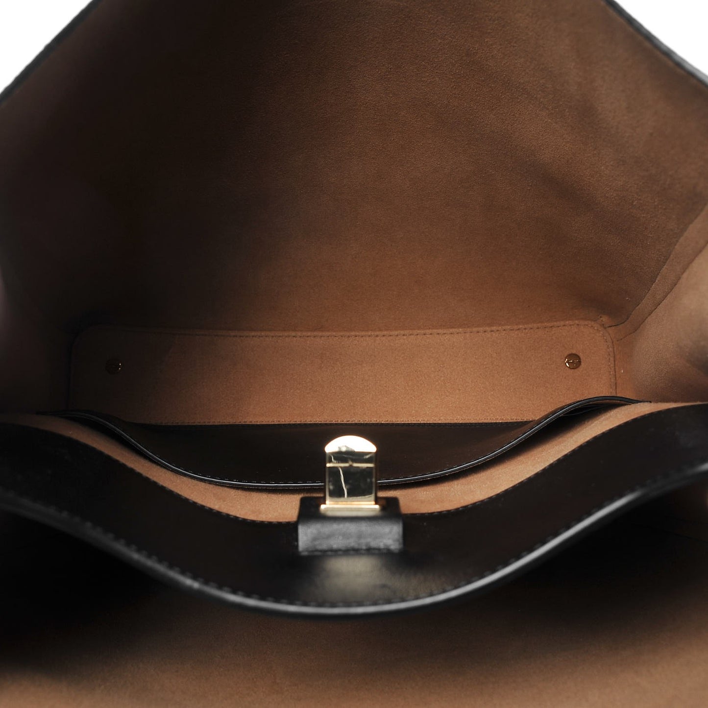 Grained Calfskin Large Milla Hobo Black