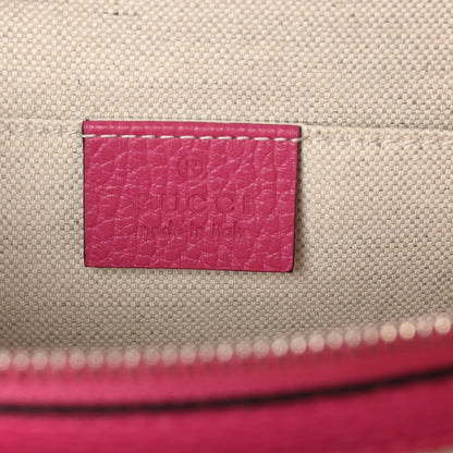 Gucci Dollar Calfskin Crystal Web Medium Dionysus Bamboo Top Handle Bag Box Pink Black Diamond 6 of 10
