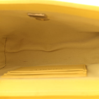 Chanel Caviar Quilted Handy Box Vanity Case Yellow 5 of 13