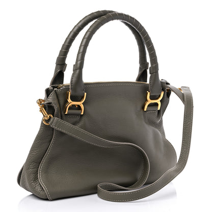 Chloe Calfskin Medium Marcie Satchel Baobab Green 3 of 9