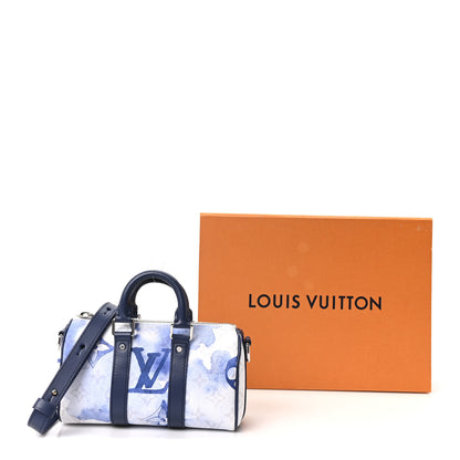 Louis Vuitton Monogram Watercolor Keepall XS Blue 9 of 9