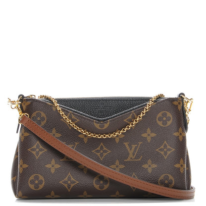 Louis Vuitton Monogram Pallas Clutch Black 1 of 8
