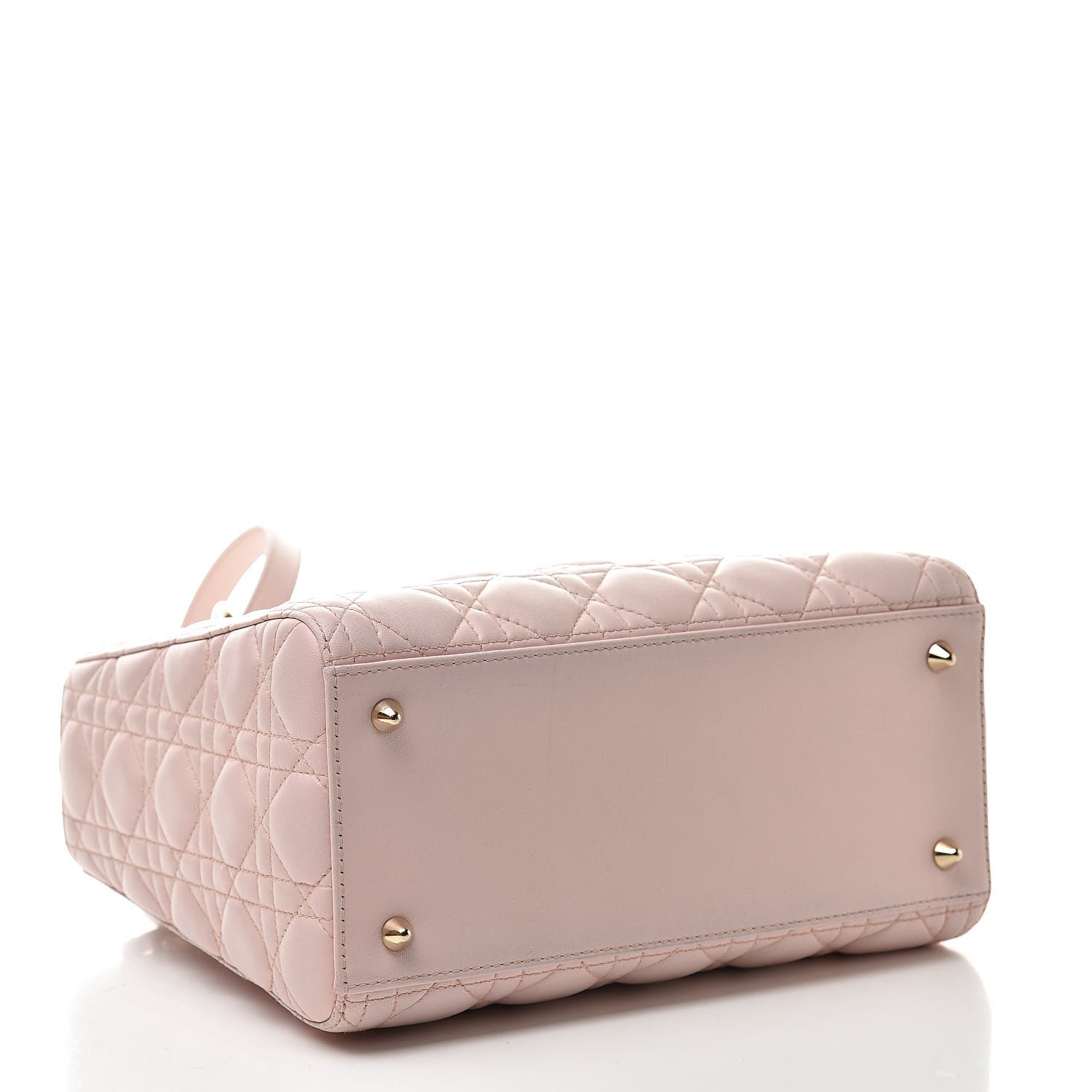 Christian Dior Lambskin Cannage Medium Lady Dior Light Pink 4 of 14