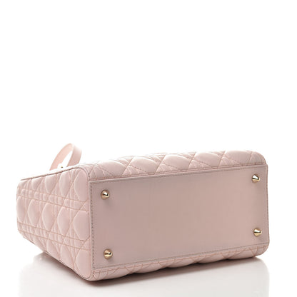 Christian Dior Lambskin Cannage Medium Lady Dior Light Pink 4 of 14