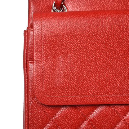 Chanel Caviar Quilted Maxi Double Flap Red 11 of 24