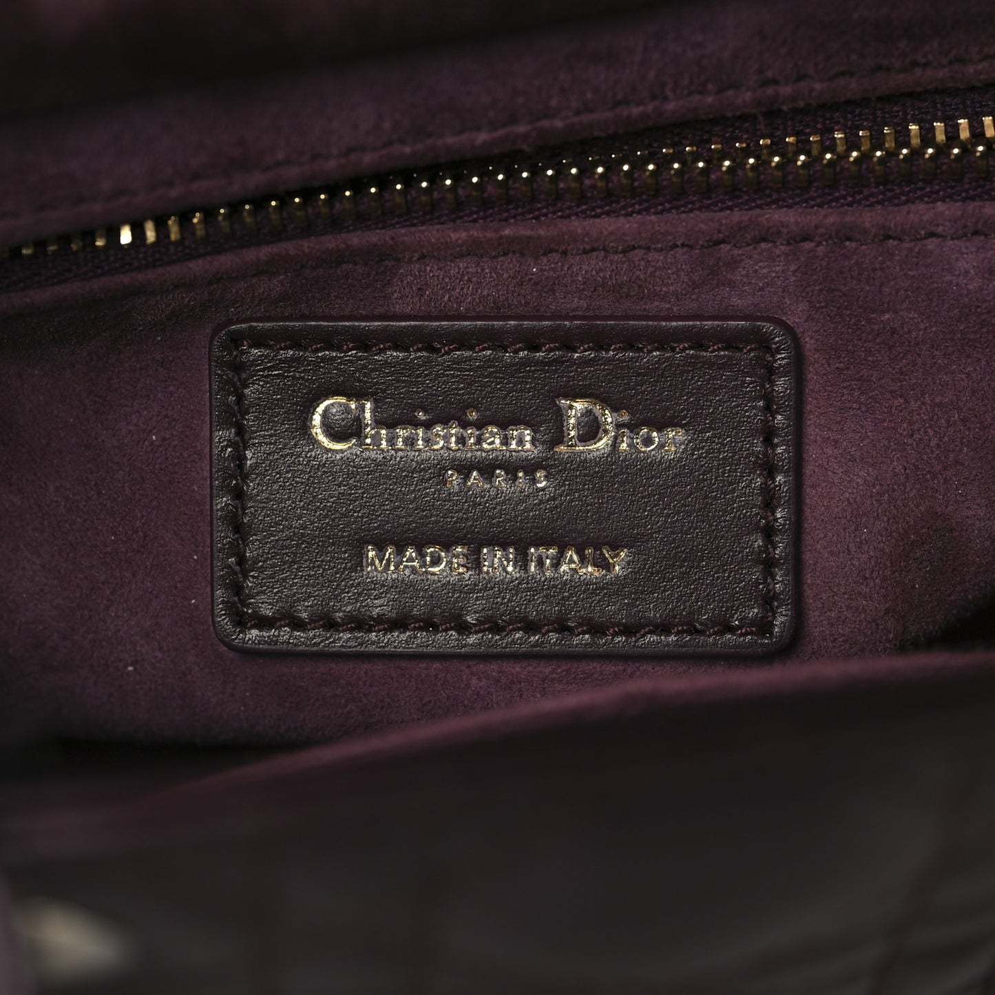 Lambskin Cannage Small My ABCDior My Lady Dior Deep Amaranth