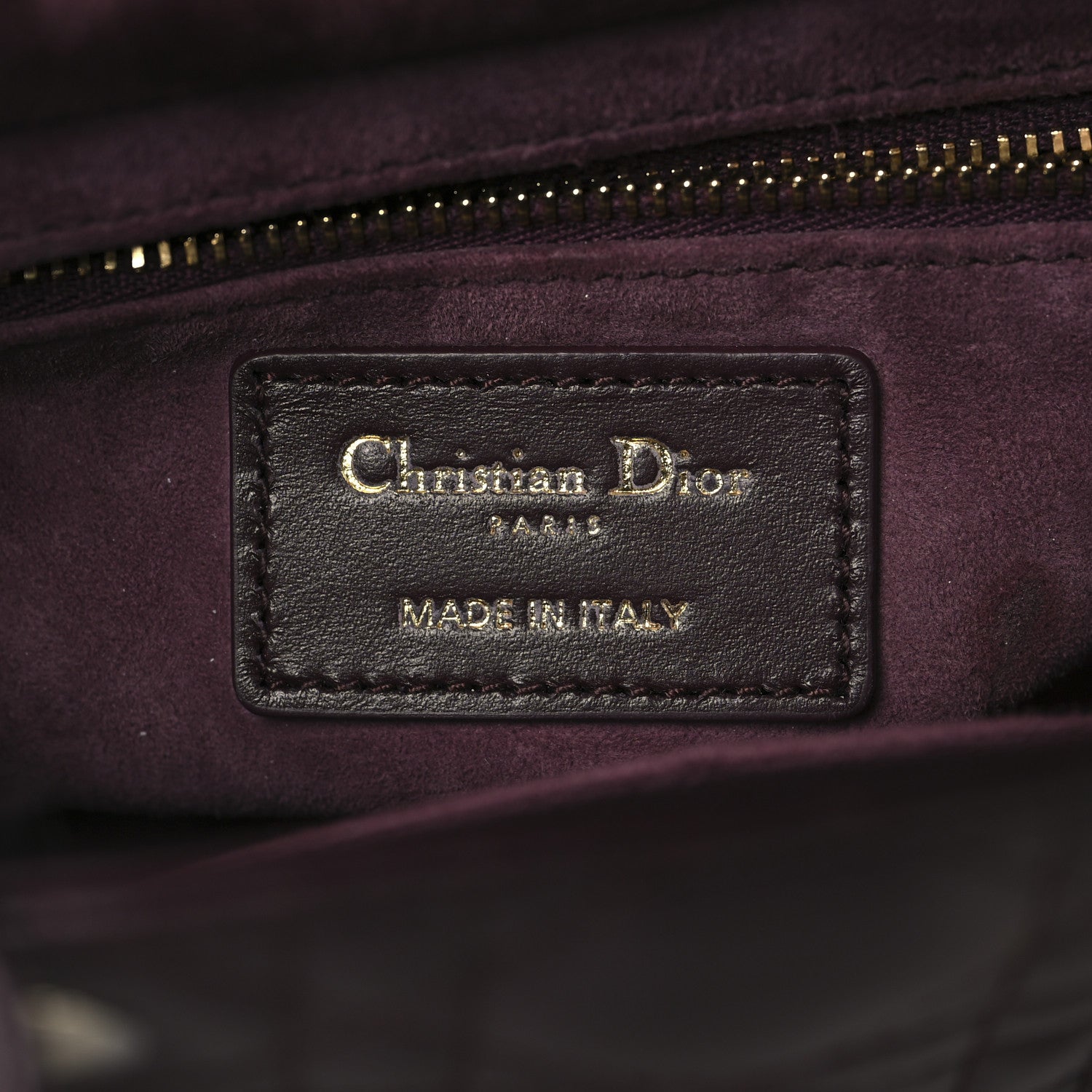 Christian Dior Lambskin Cannage Small My ABCDior My Lady Dior Deep Amaranth 6 of 12