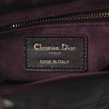 Christian Dior Lambskin Cannage Small My ABCDior My Lady Dior Deep Amaranth 6 of 12