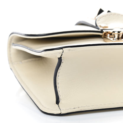 Valentino Garavani Vitello Mini Glam Lock Rockstud Flap White 6 of 8