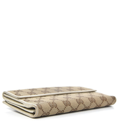 Gucci Monogram Icon Bar Continental Flap Wallet Off White 4 of 14