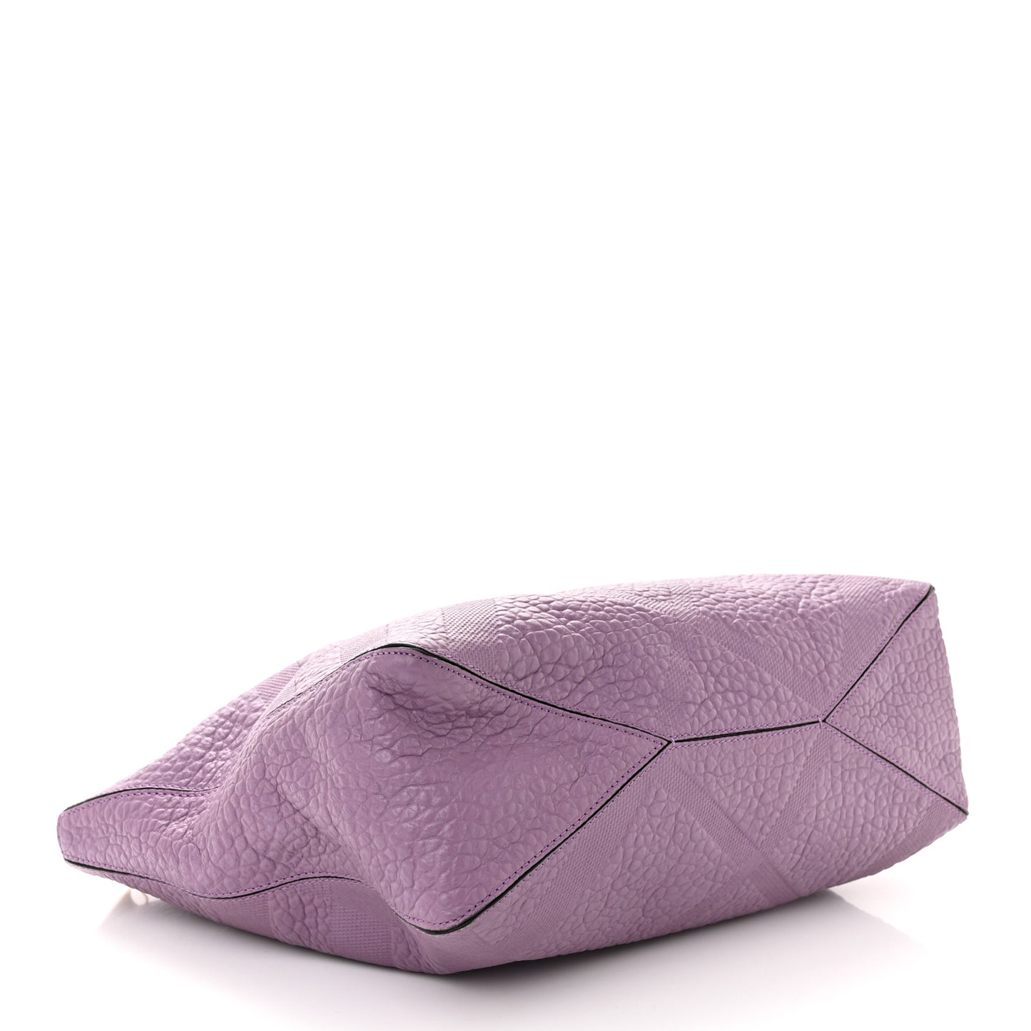 Heritage Grain Check Embossed Medium Dewsbury Tote Purple