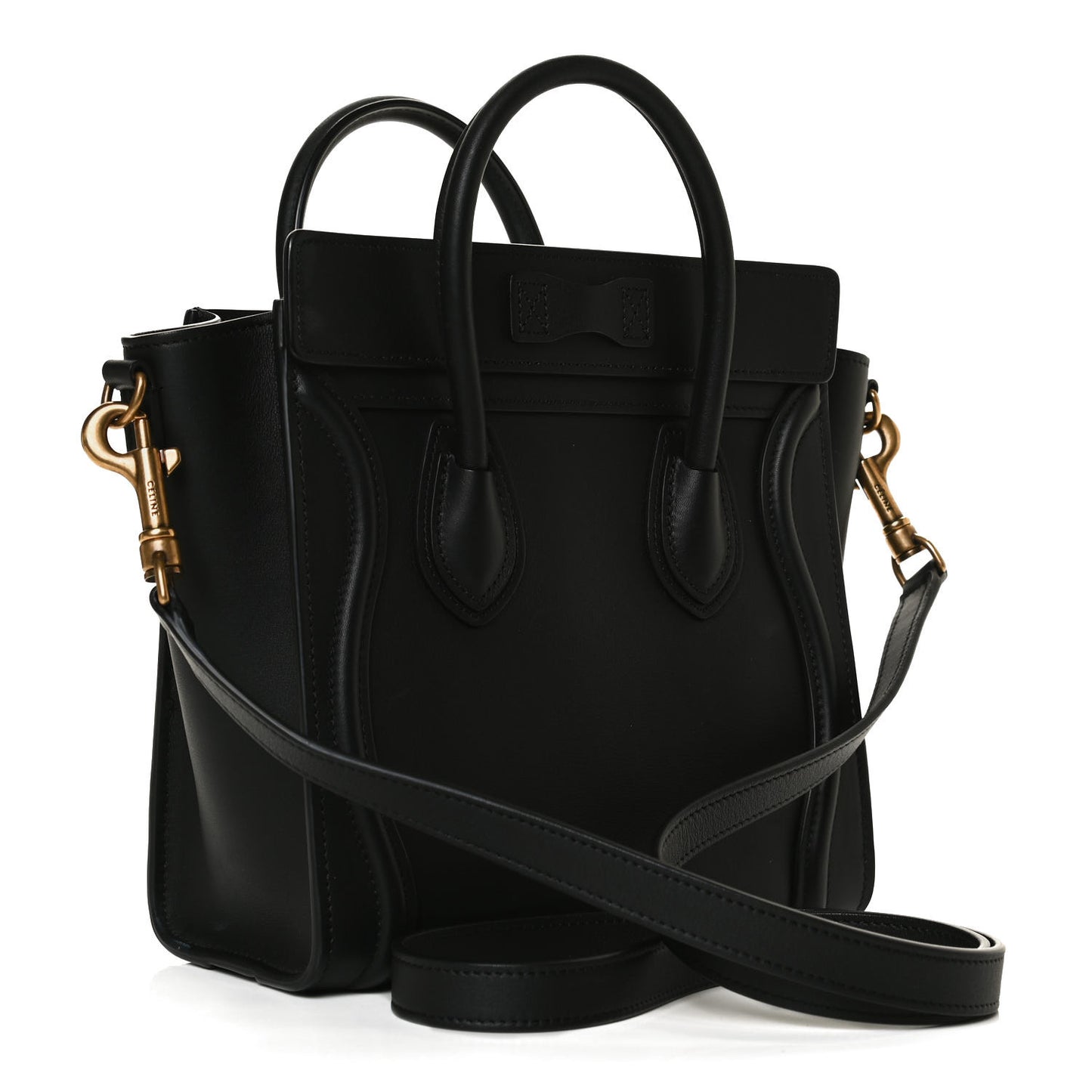 Smooth Calfskin Nano Luggage Black