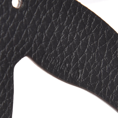 Hermes Togo Epsom Petit H Toucan Bag Charm Black Rose Pourpre 4 of 6