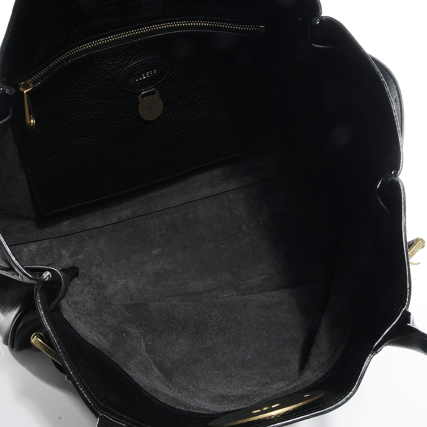 Natural Leather Bayswater Tote Black