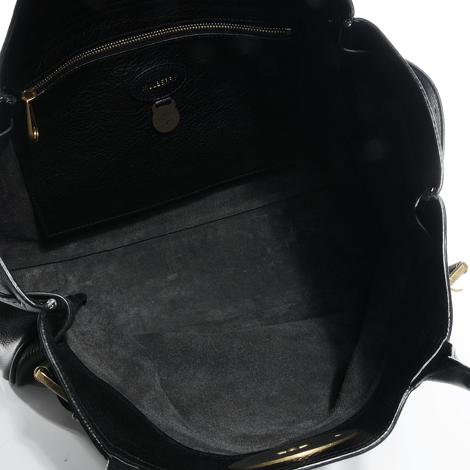 Mulberry Natural Leather Bayswater Tote Black 5 of 8
