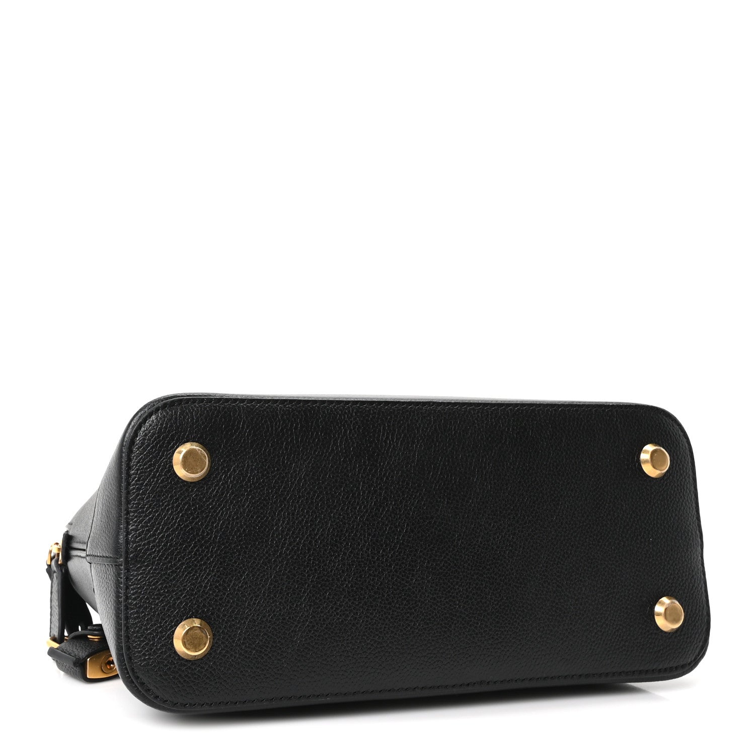 Balenciaga Grained Calfskin Logo S Ville Top Handle Bag Black White 4 of 11