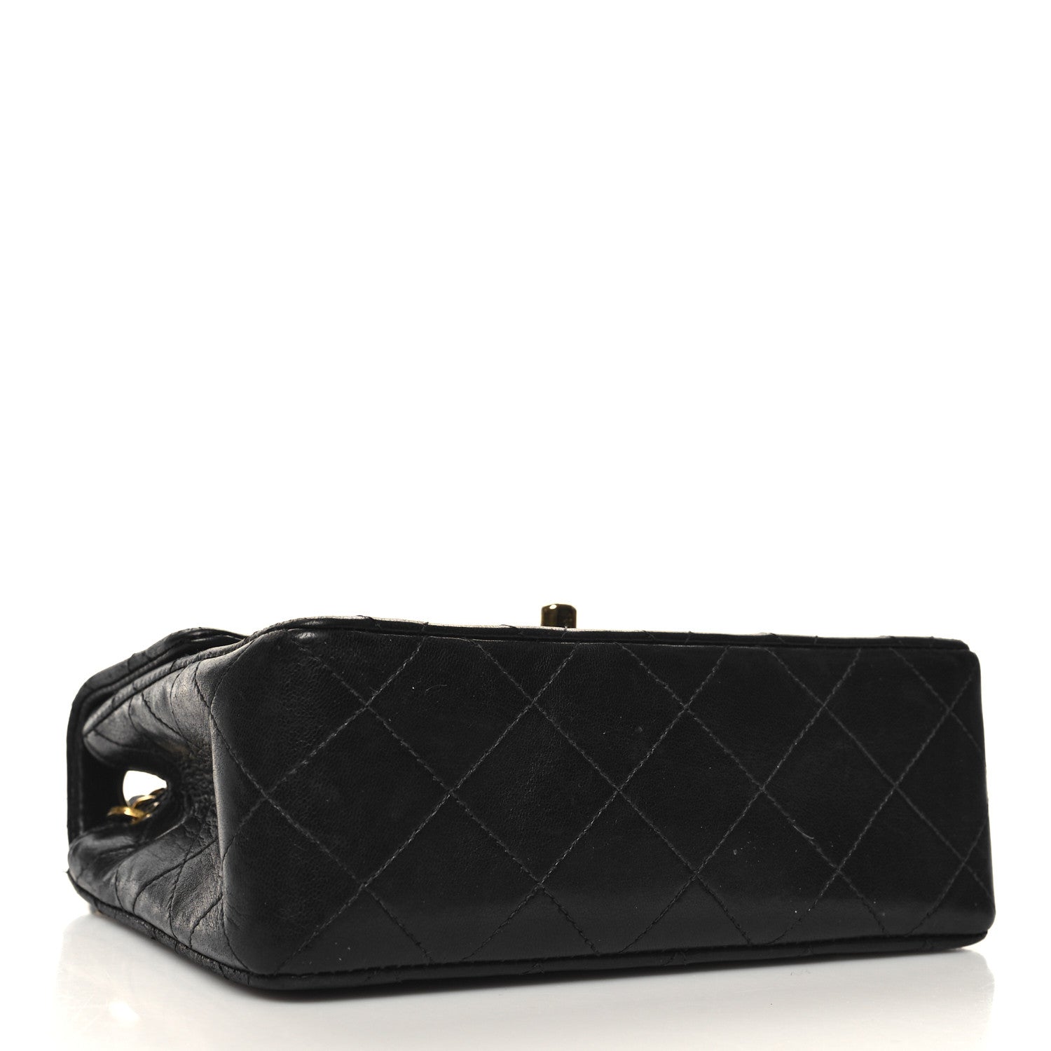 Chanel Lambskin Quilted Mini Square Flap Bag Black 4 of 13