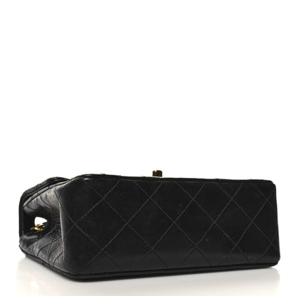 Chanel Lambskin Quilted Mini Square Flap Bag Black 4 of 13
