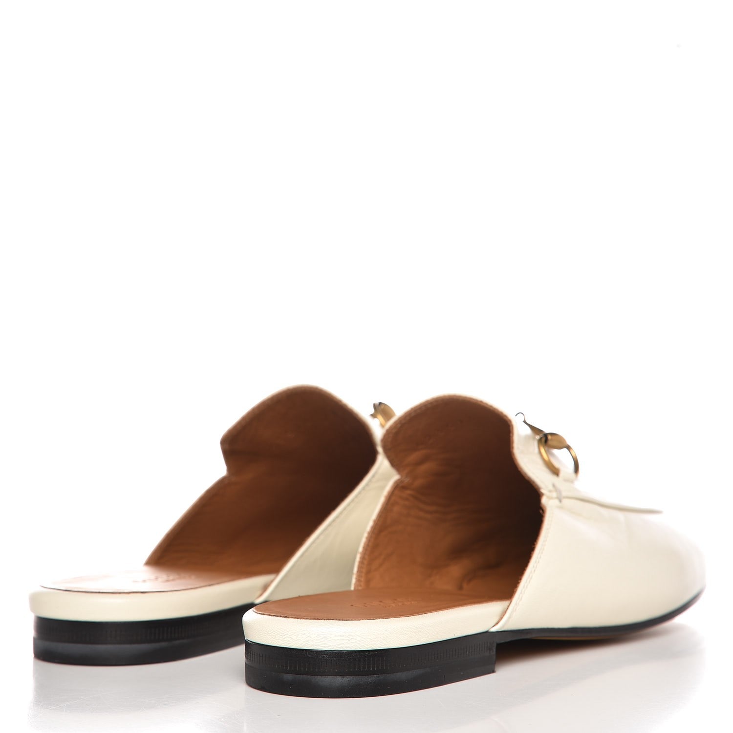 Gucci Malaga Kid Womens Princetown Slippers 38.5 Mystic White 4 of 8