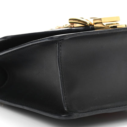 Gucci Calfskin Mini Sylvie Chain Shoulder Bag Black 9 of 10