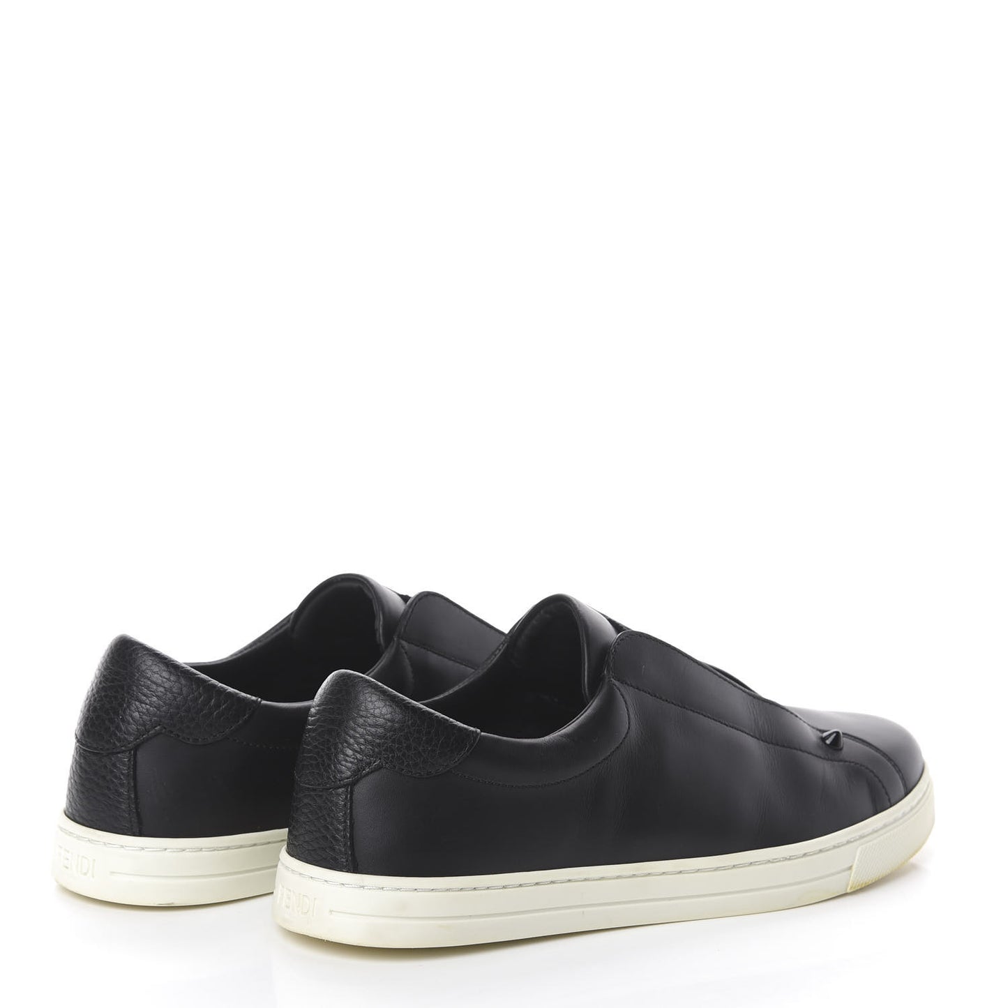 Vitello Microfiber FF Rockoclick Slip On Sneakers 38 Black Tobacco