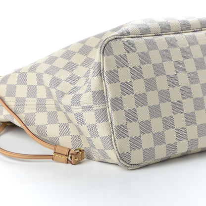 Louis Vuitton Damier Azur Neo Neverfull MM Rose Ballerine 6 of 10