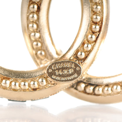 Chanel Baguette Crystal CC Brooch Gold 4 of 4