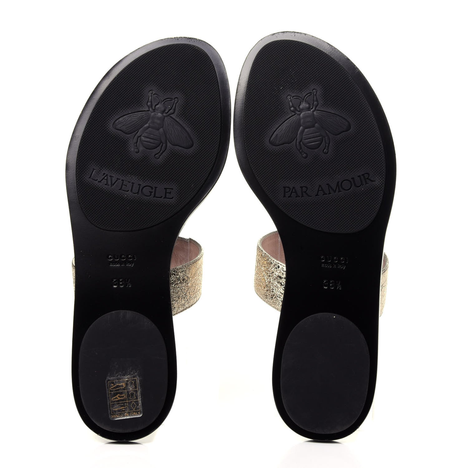 Gucci Nappa Silk Galassia GG Marmont Thong Flat Sandals 38.5 Platino 7 of 11