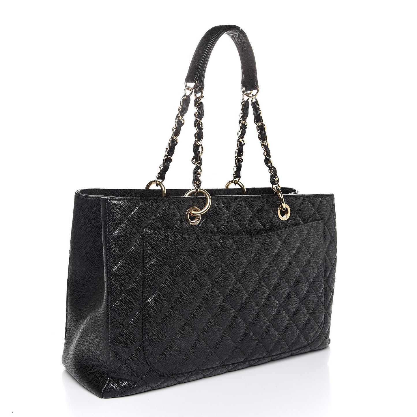 Caviar Quilted XL Grand Shopping Tote GST Black