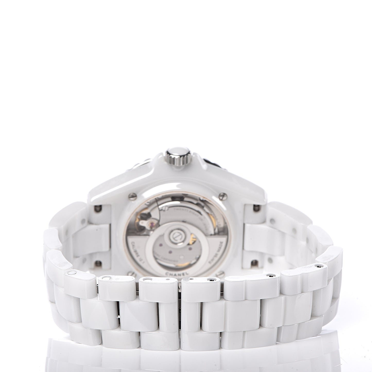 Stainless Steel Ceramic 38mm J12 Automatic Watch White