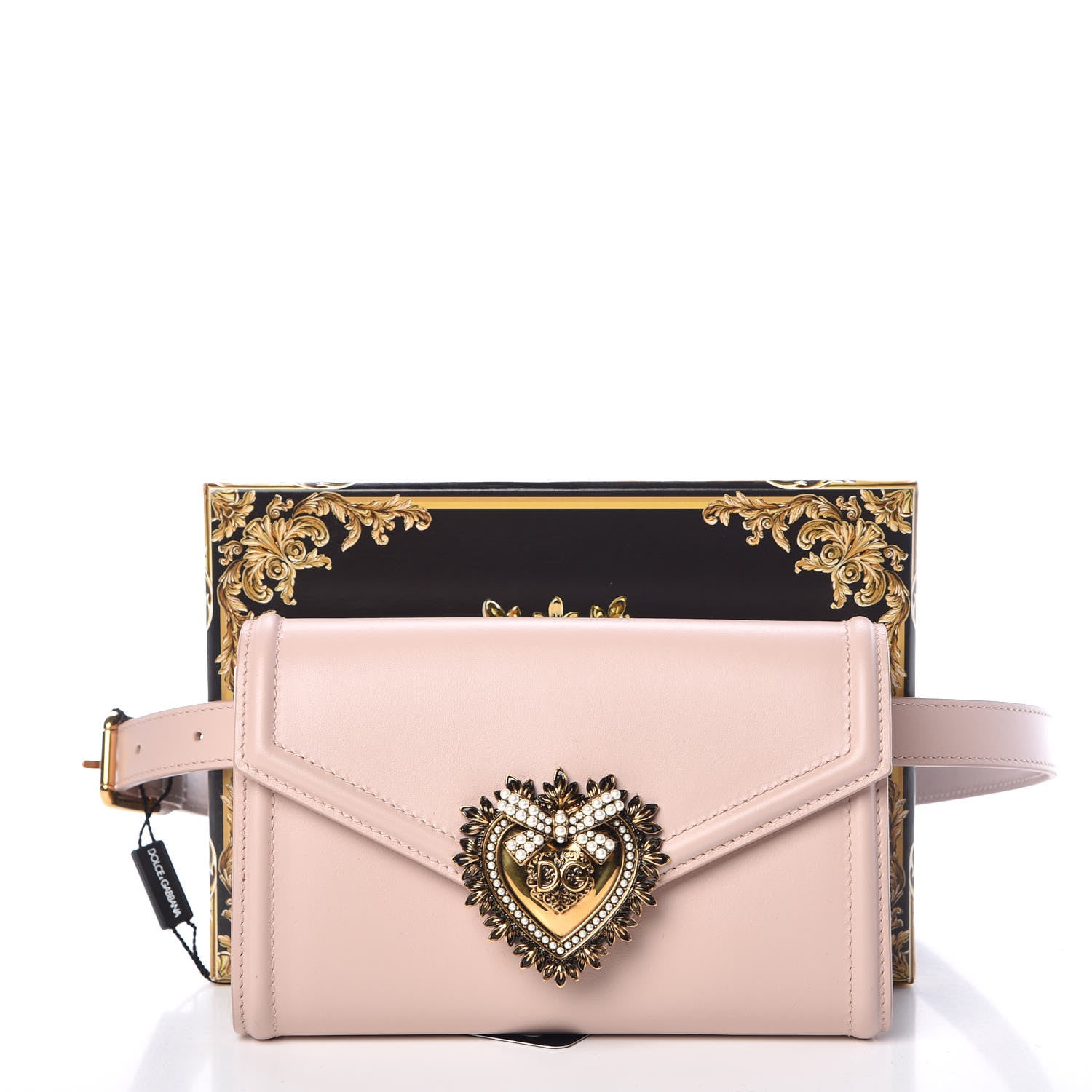 Dolce & Gabbana Agnello Vitello Devotion Belt Bag Cipria 10 of 10