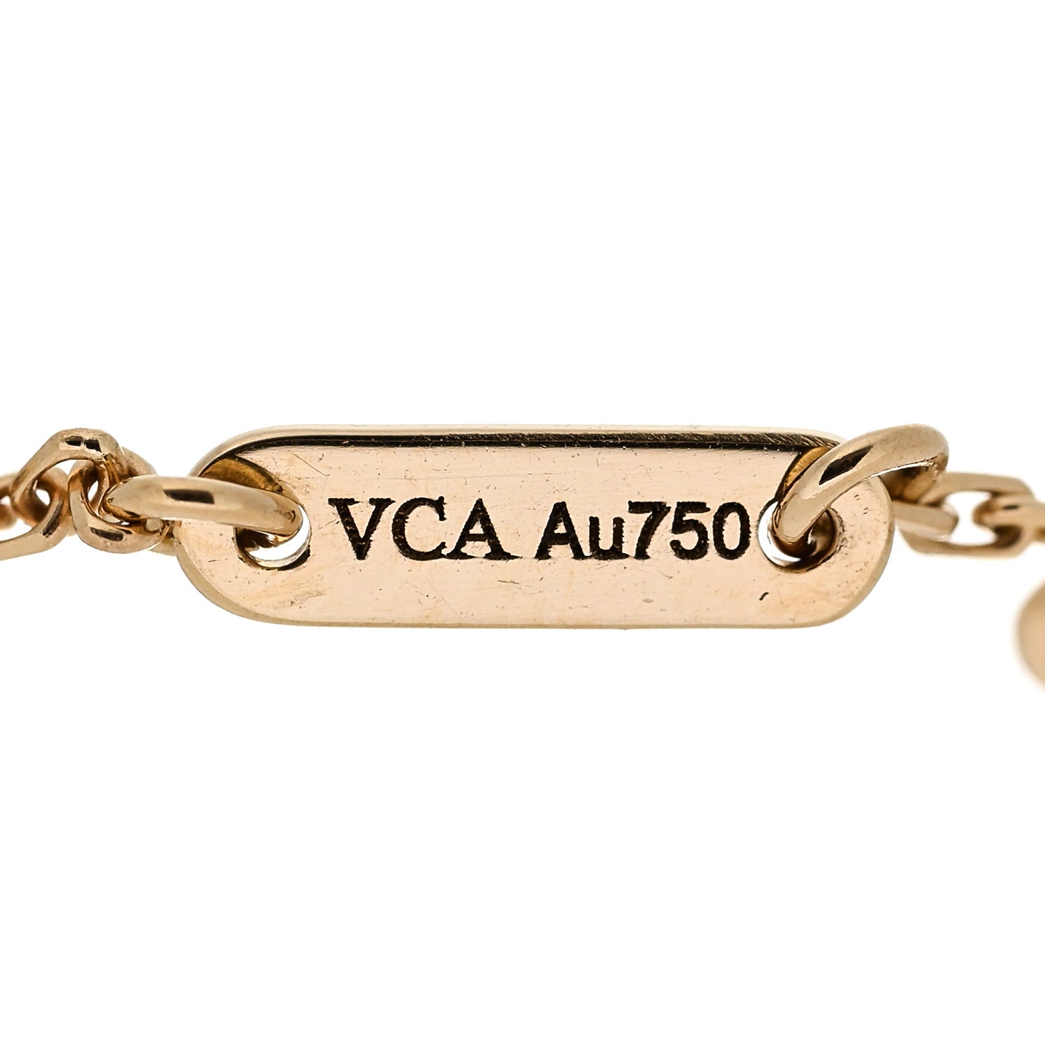 Van Cleef & Arpels 18K Yellow Gold Mother of Pearl Sweet Alhambra Bracelet 4 of 6