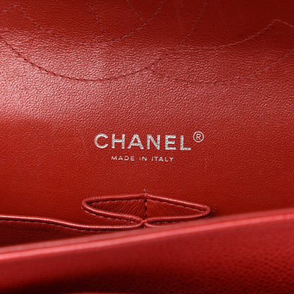 Chanel Caviar Quilted Jumbo Double Flap Red 8 of 12