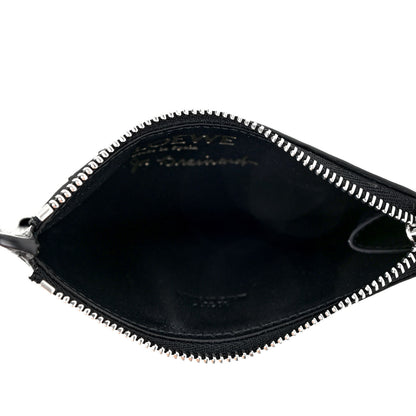 Loewe Calfskin Words Coin Card Holder Black 4 of 4