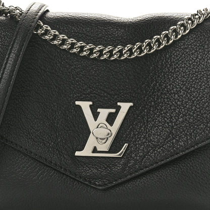 Louis Vuitton Soft Calfskin My Lockme Chain Bag BB Black 7 of 9